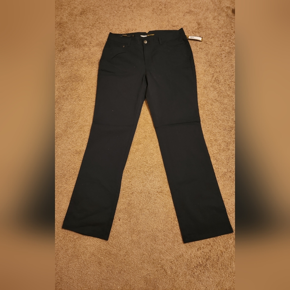 Tribal Denime camille NWT 12 waist 31 length navy blue straight leg pants